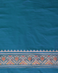 Blue Art Silk Patola Saree