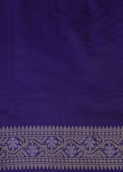 Purple Art Silk Banarasi Saree