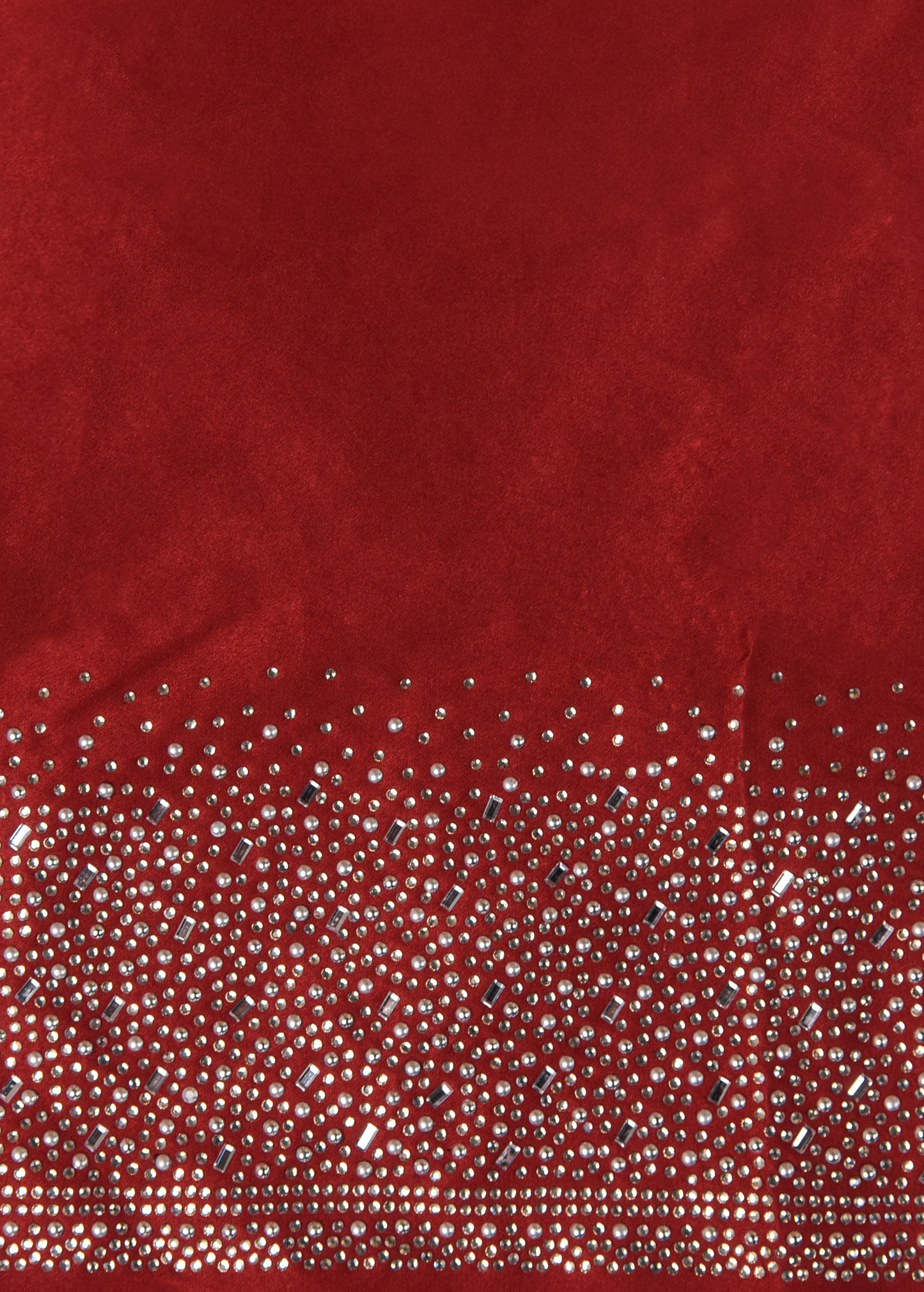 Red Chantily Lace Embroidered Saree