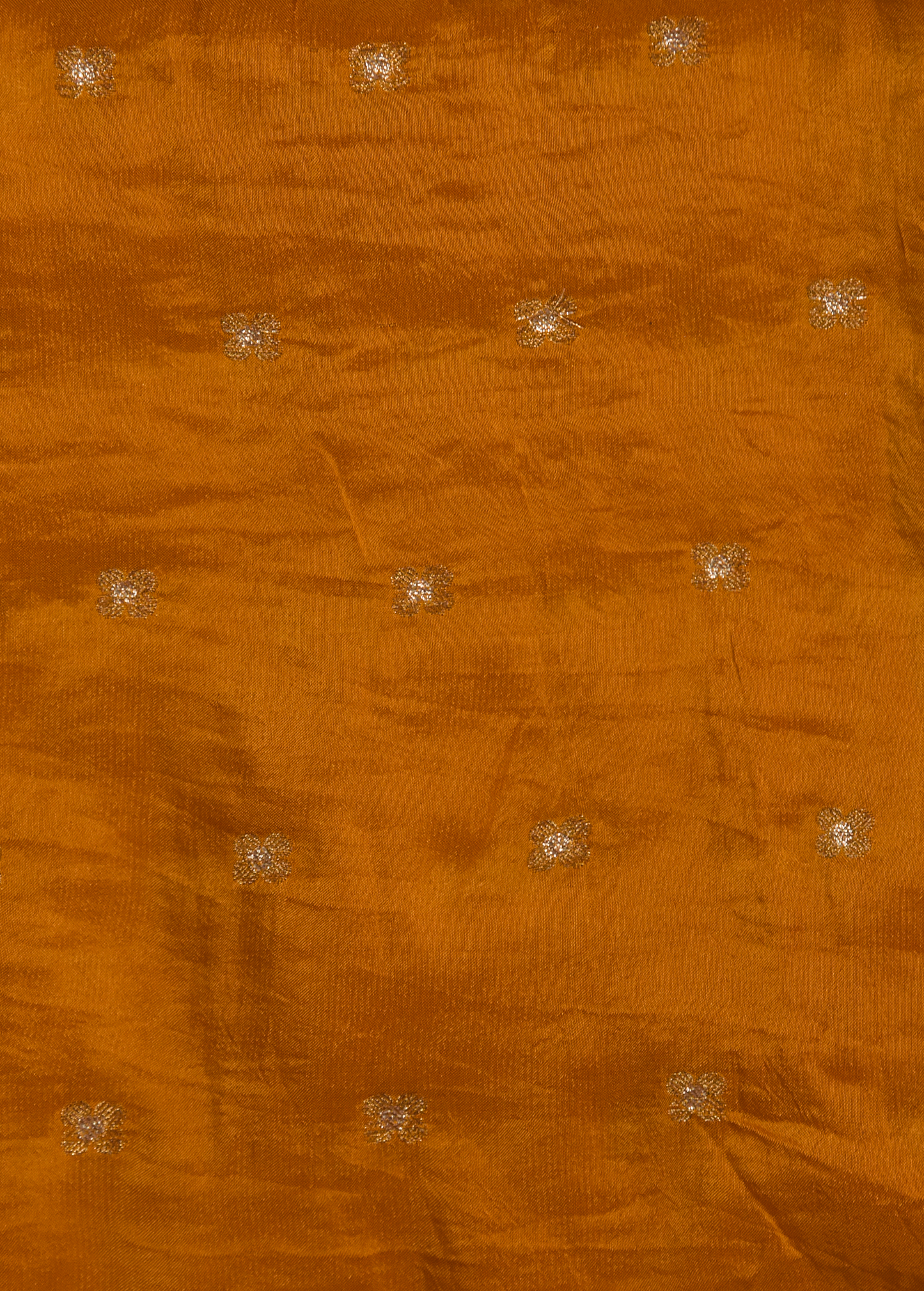 Yellow Crepe Bandhani Saree