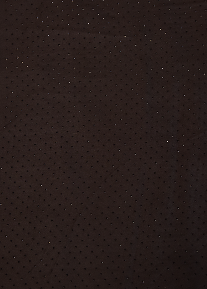 Black Satin Embroidered Saree