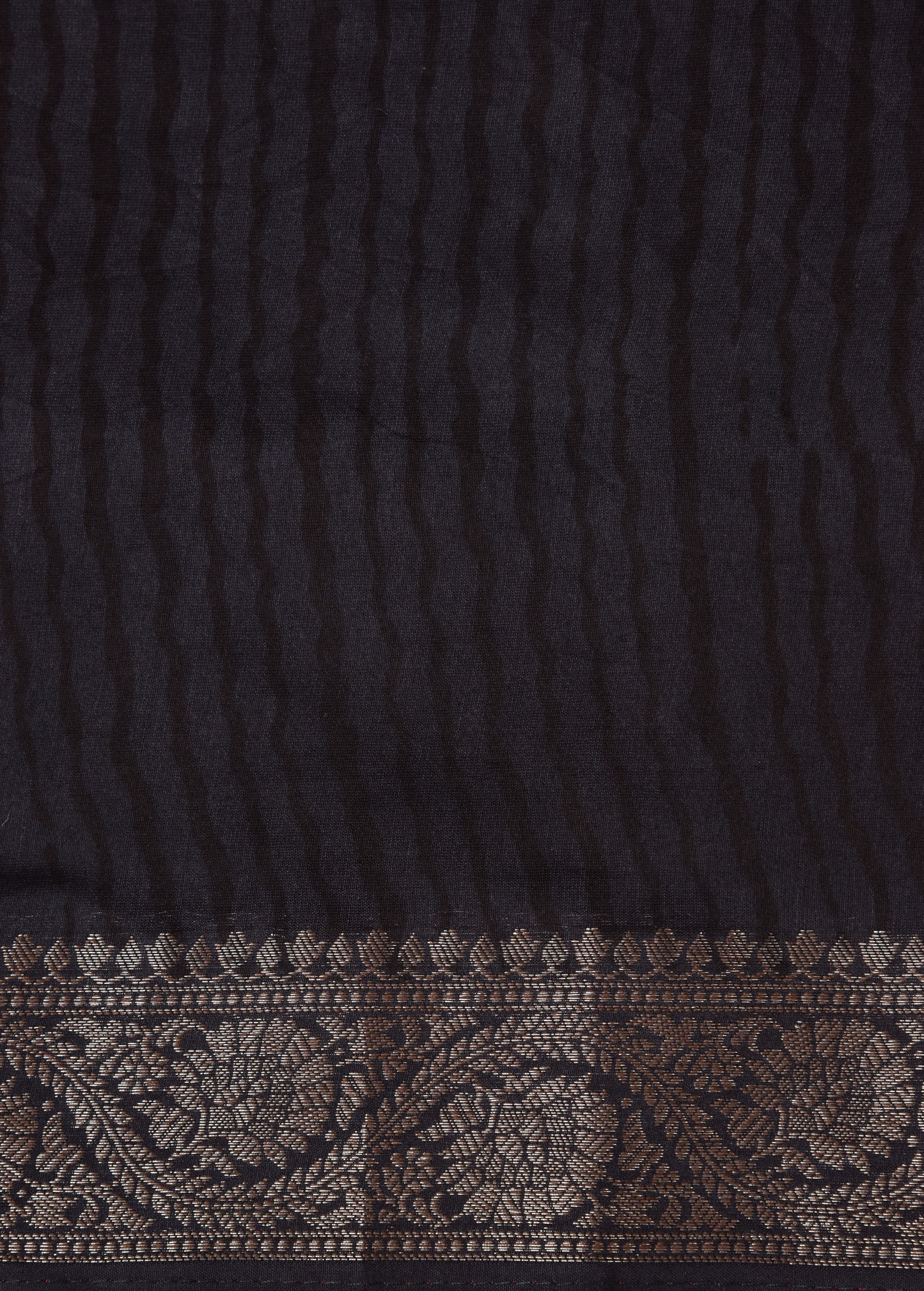 Black Cotton Printed Saree