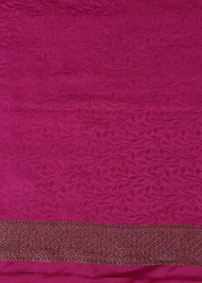 Rust Art Silk Banarasi Saree