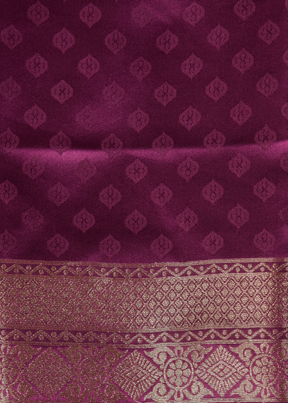 Wine Art Silk Kanjeevaram Saree