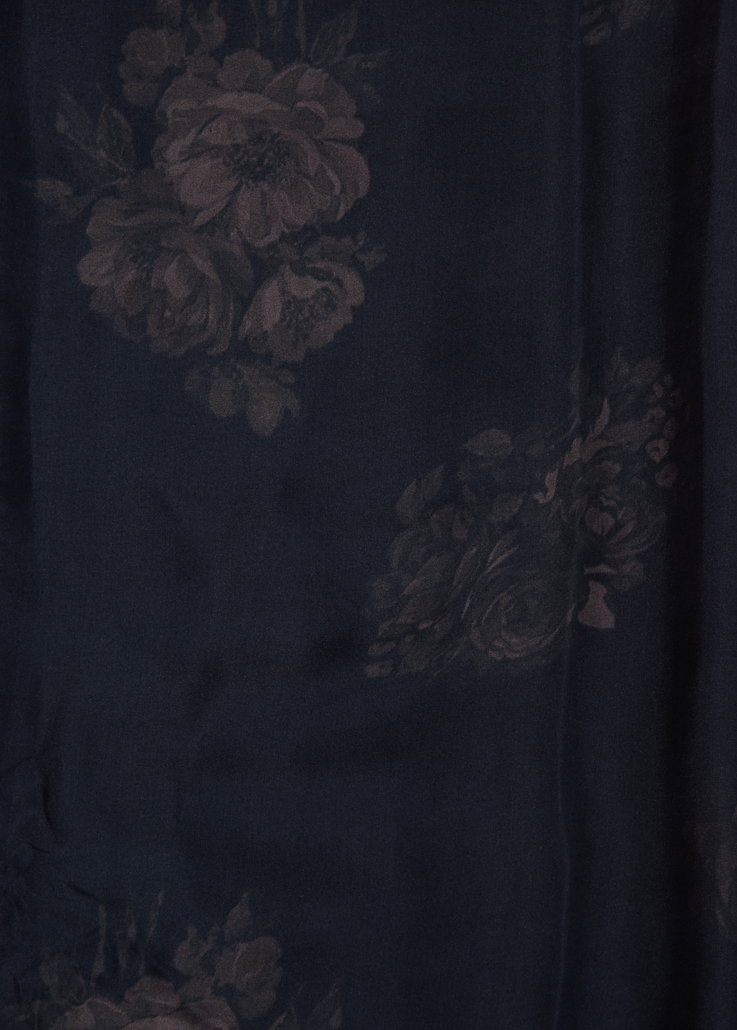 Blue Satin Printed Saree