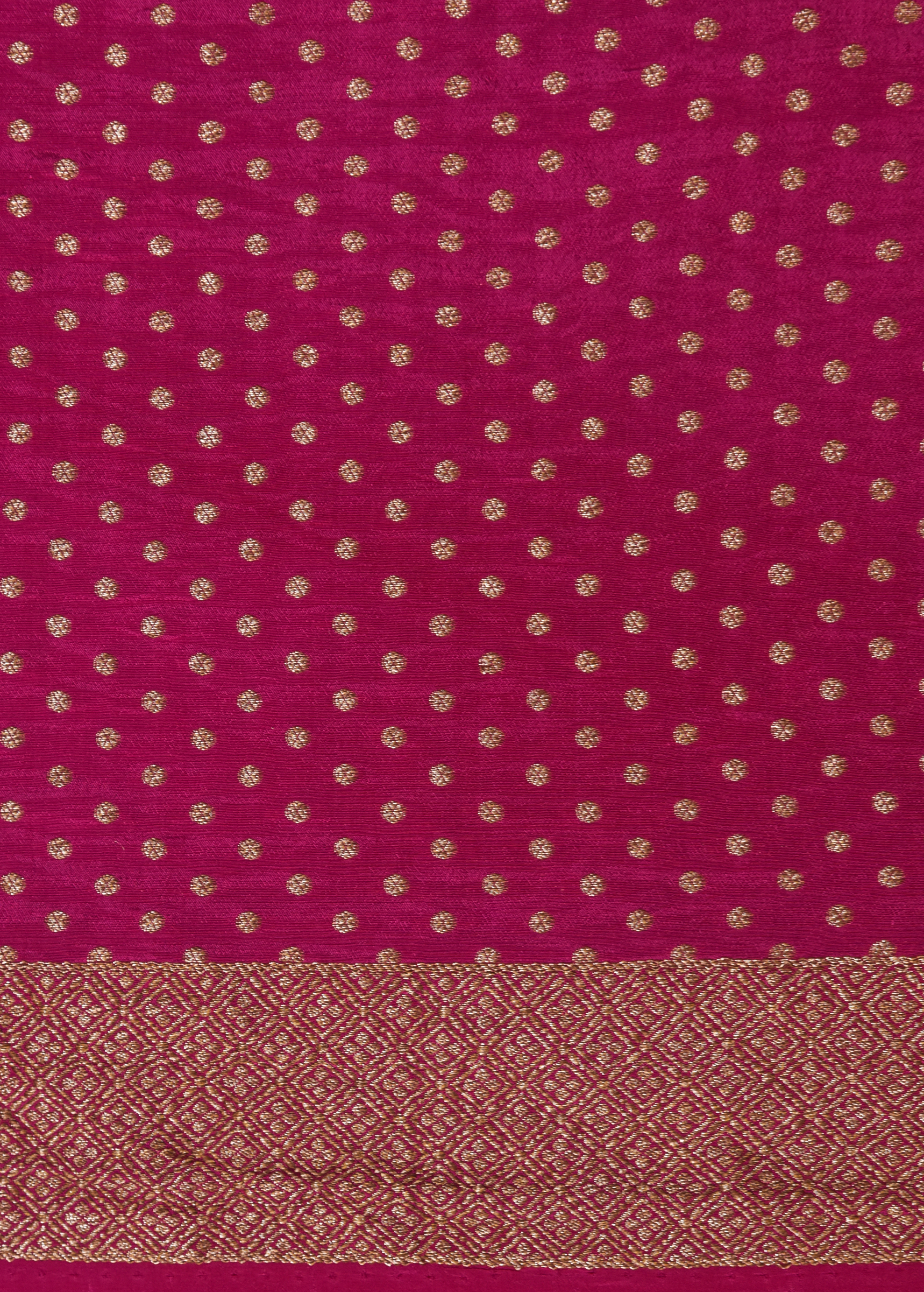 Pink Banarasi Handwoven Crepe Silk Saree