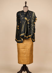 Yellow Tussar Dress Material