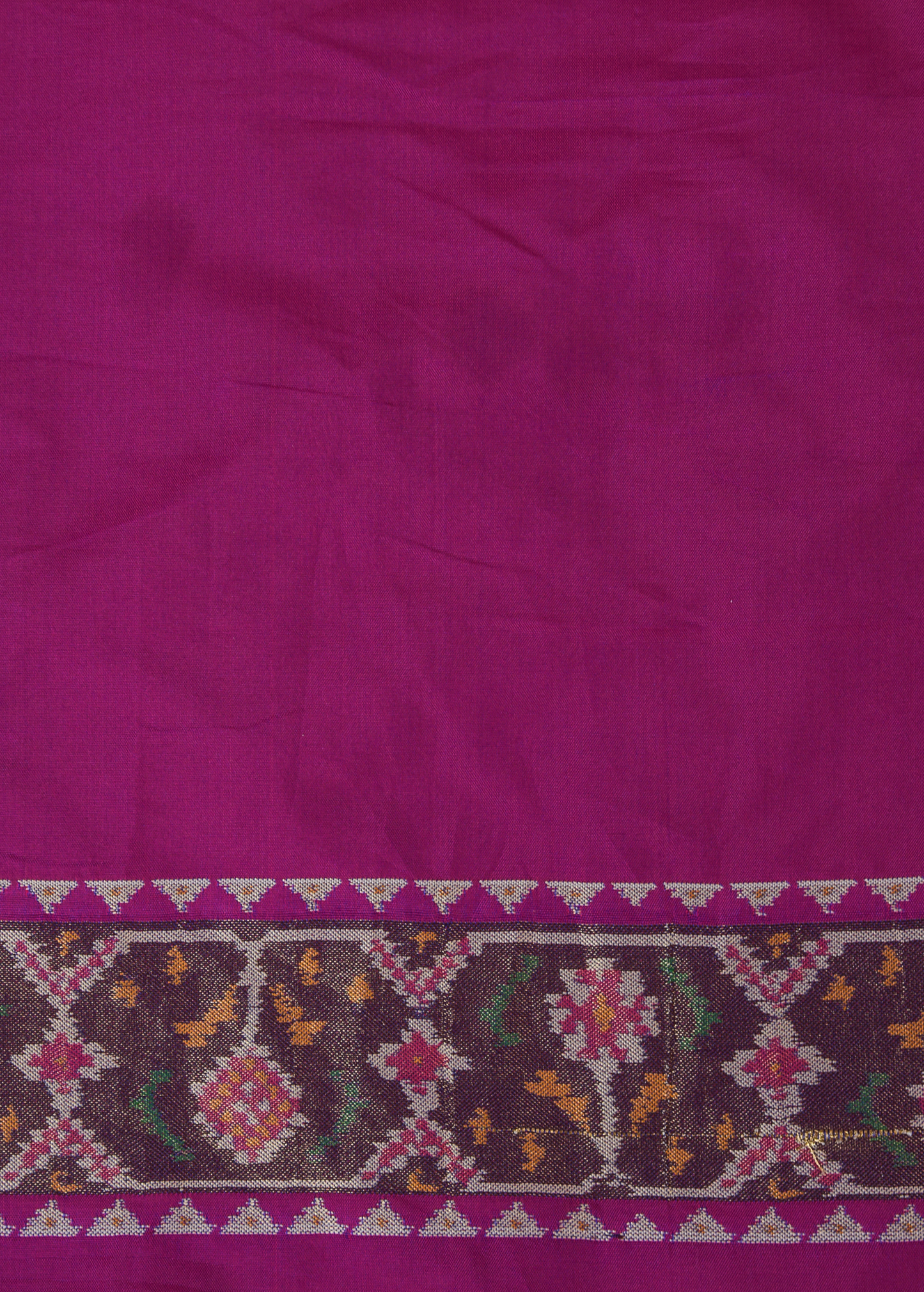 Purple Art Silk Patola Saree