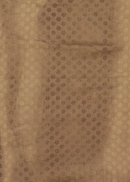 Cream Moroccan Silk Embroidered Saree