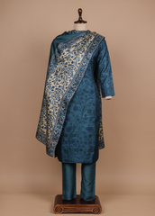 Blue Tussar Straight Set