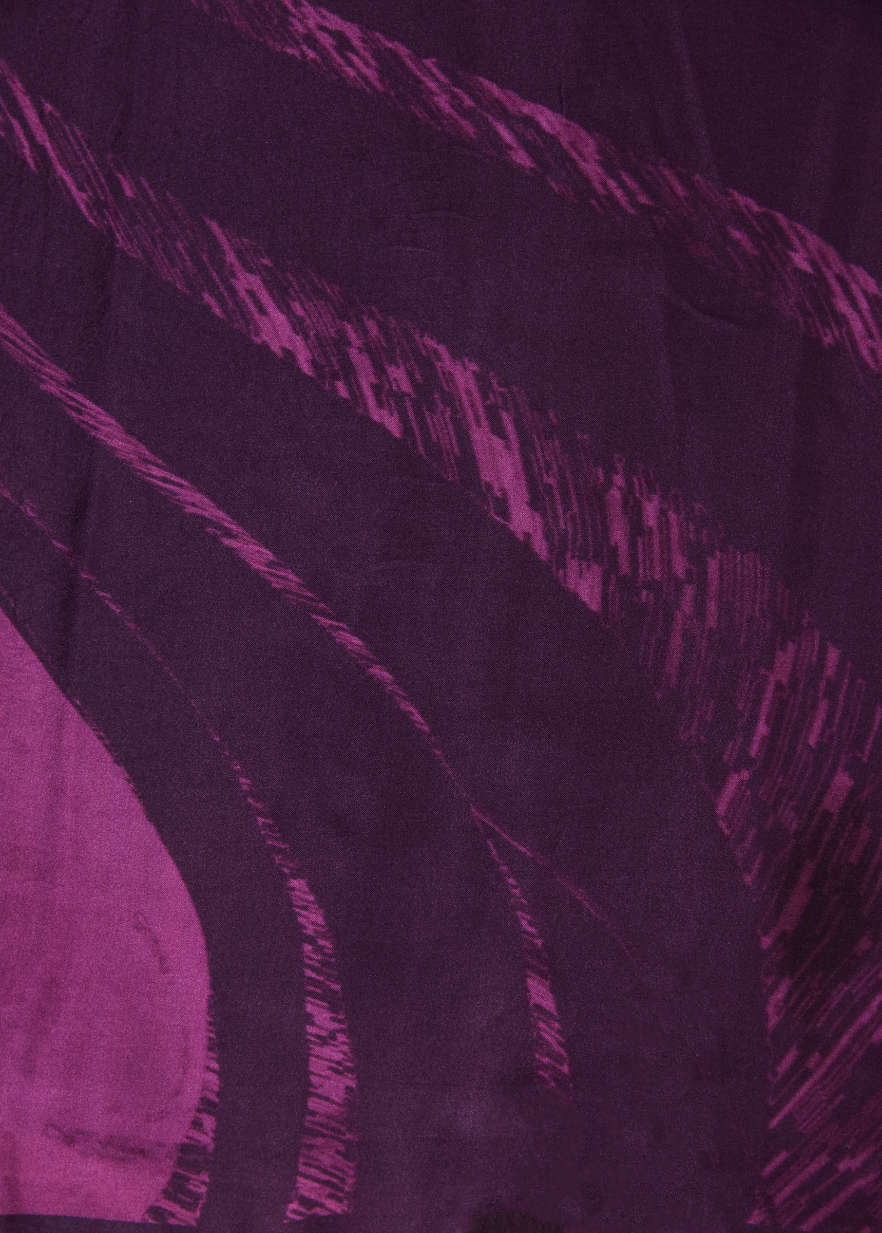 Purple Printed Silk Saree - Image 4 | Greenways Delhi
