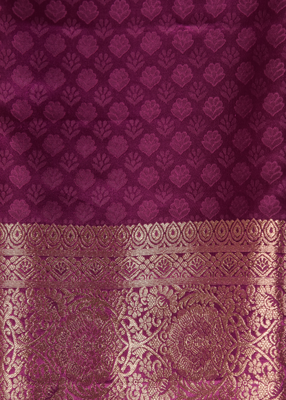 Wine Art Silk Kanjeevaram Saree