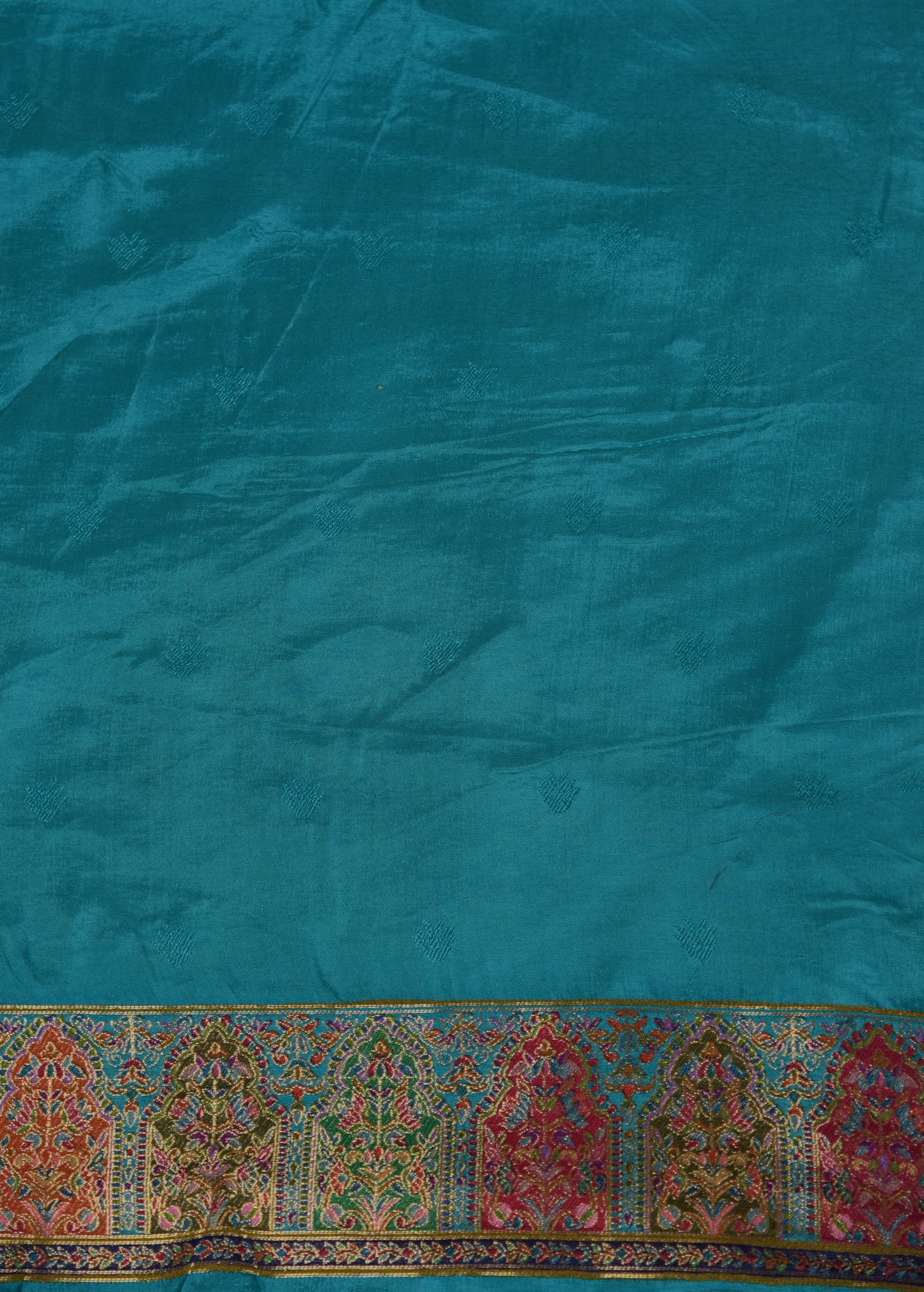 Blue Silk Embroidered Saree