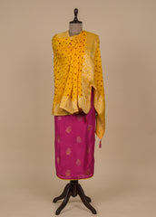 Pink Silk Dress Material Suit