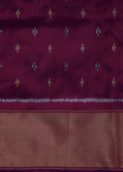 Pink Silk Patola Saree