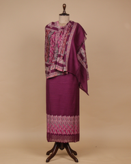 Purple Pashmina Dress Material