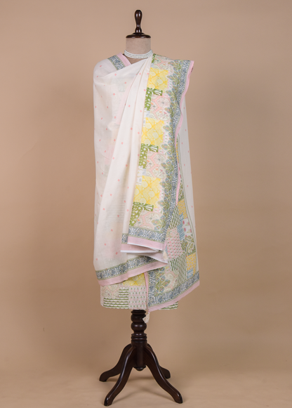 Multicoloured Cotton Dress Material
