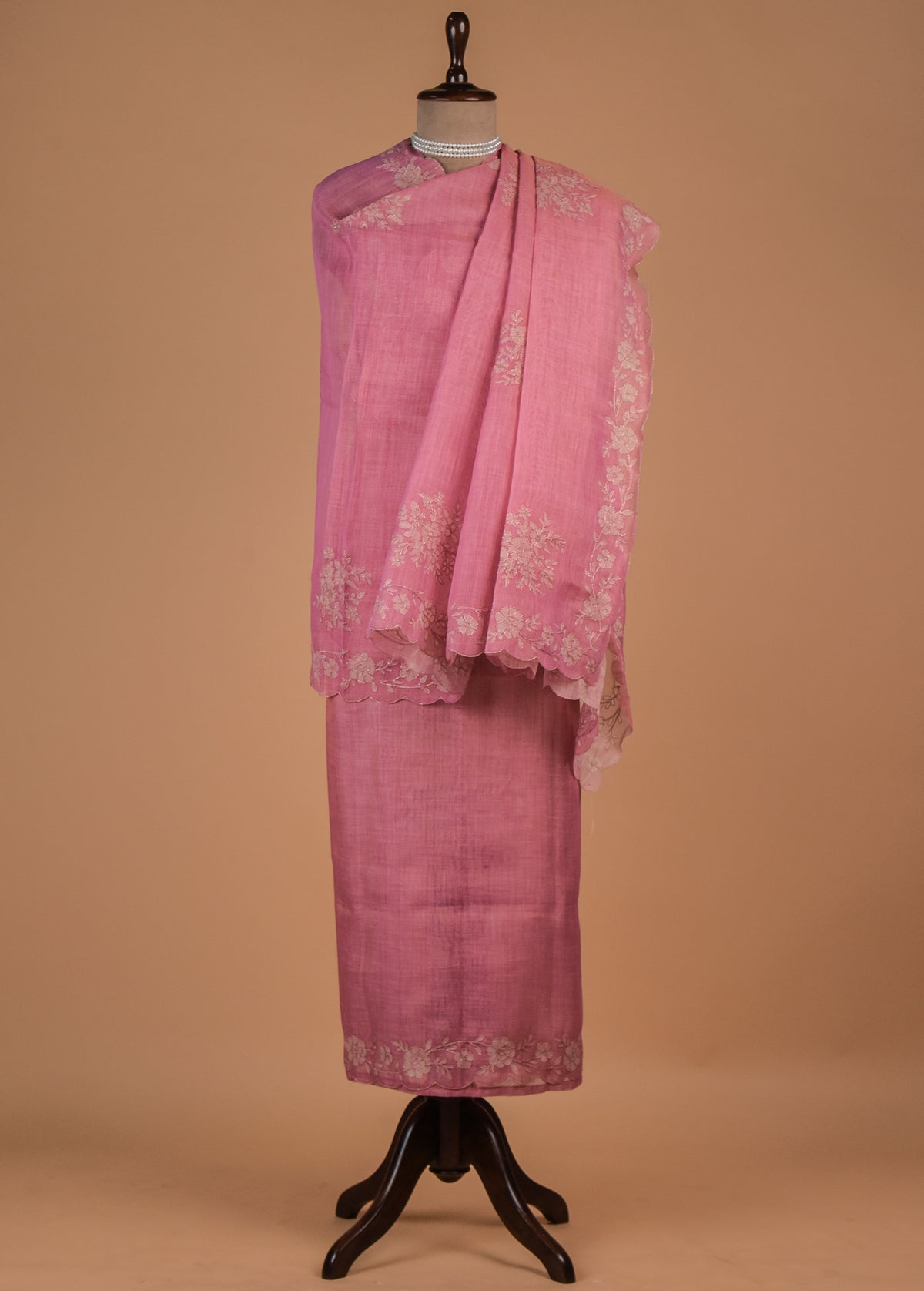 Pink Cotton Dress Material