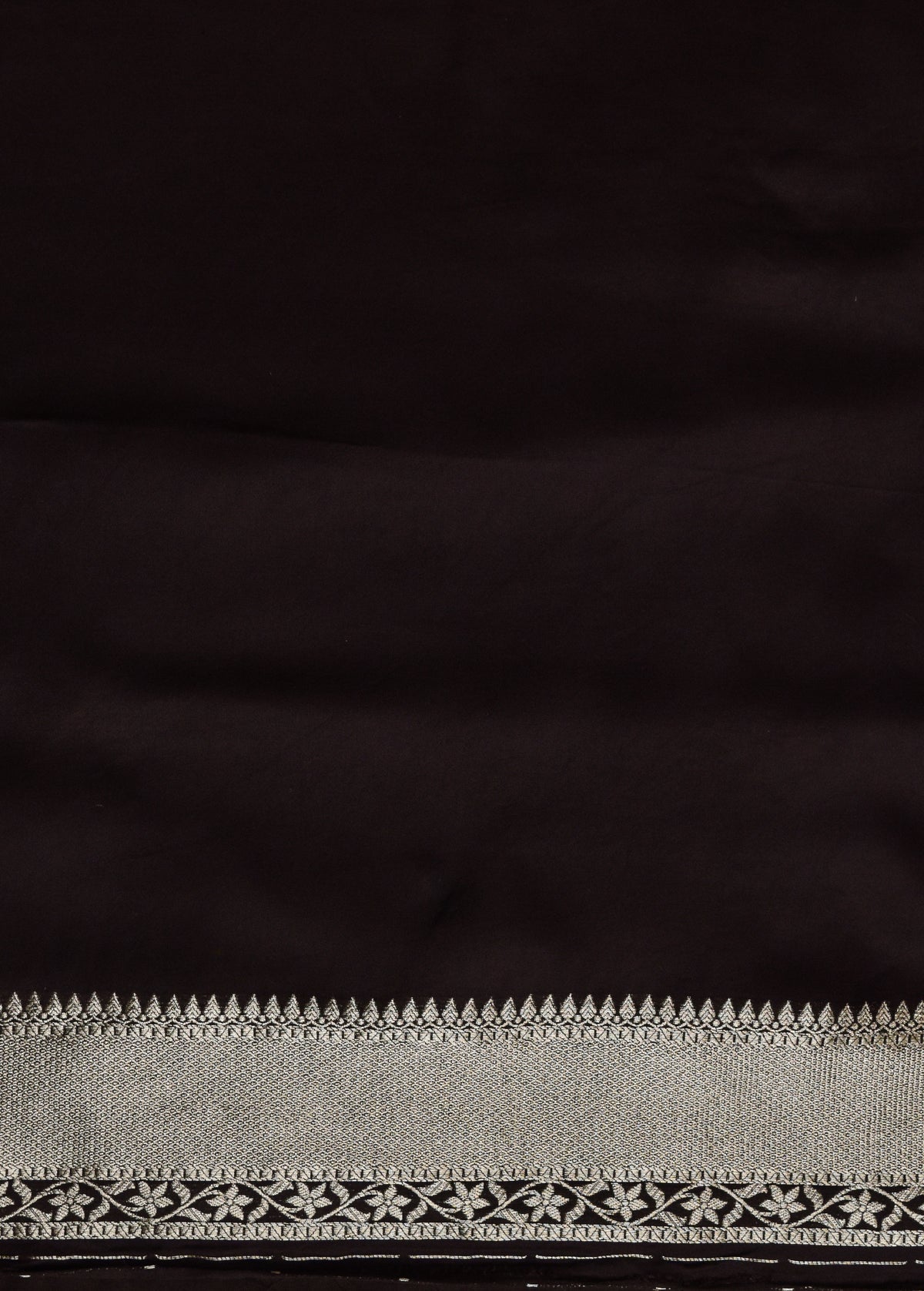 Black Moroccan Silk Banarasi Saree