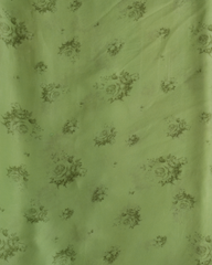 Green Chiffon Printed Saree