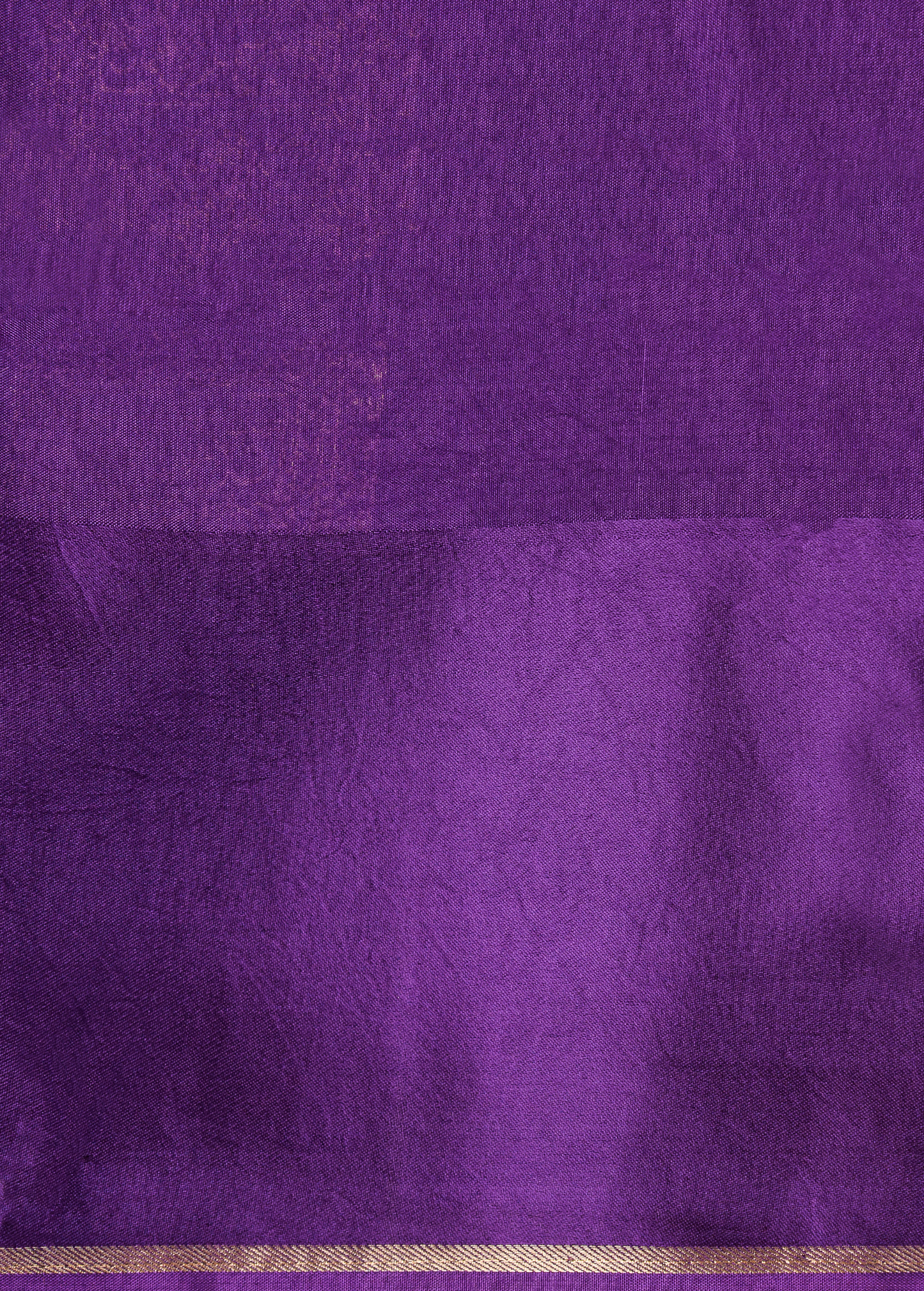 Purple Crepe Kanjeevaram Saree