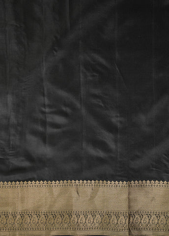 Black Silk Kanjeevaram Saree