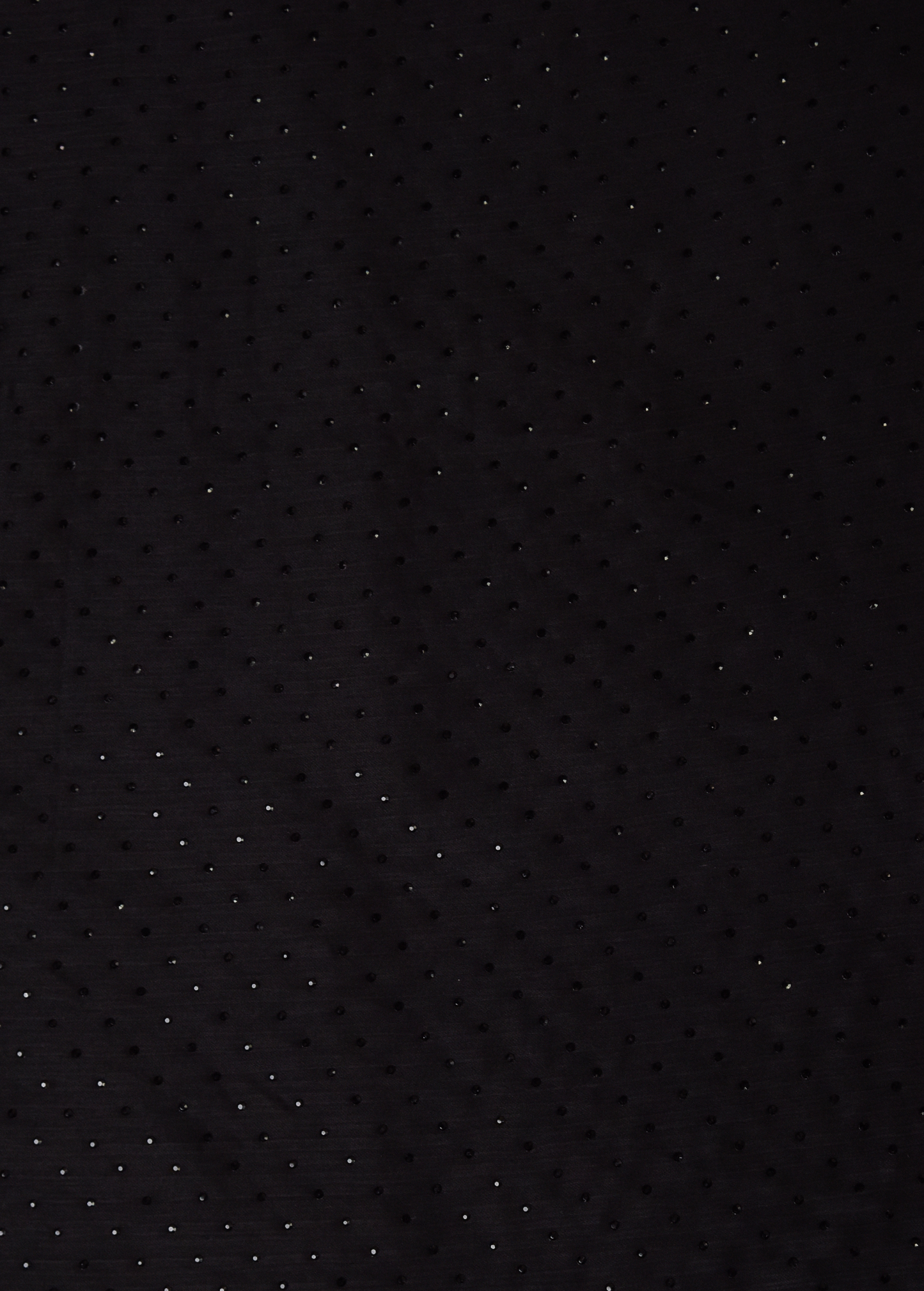 Black Chinon Crepe Embroidered Saree