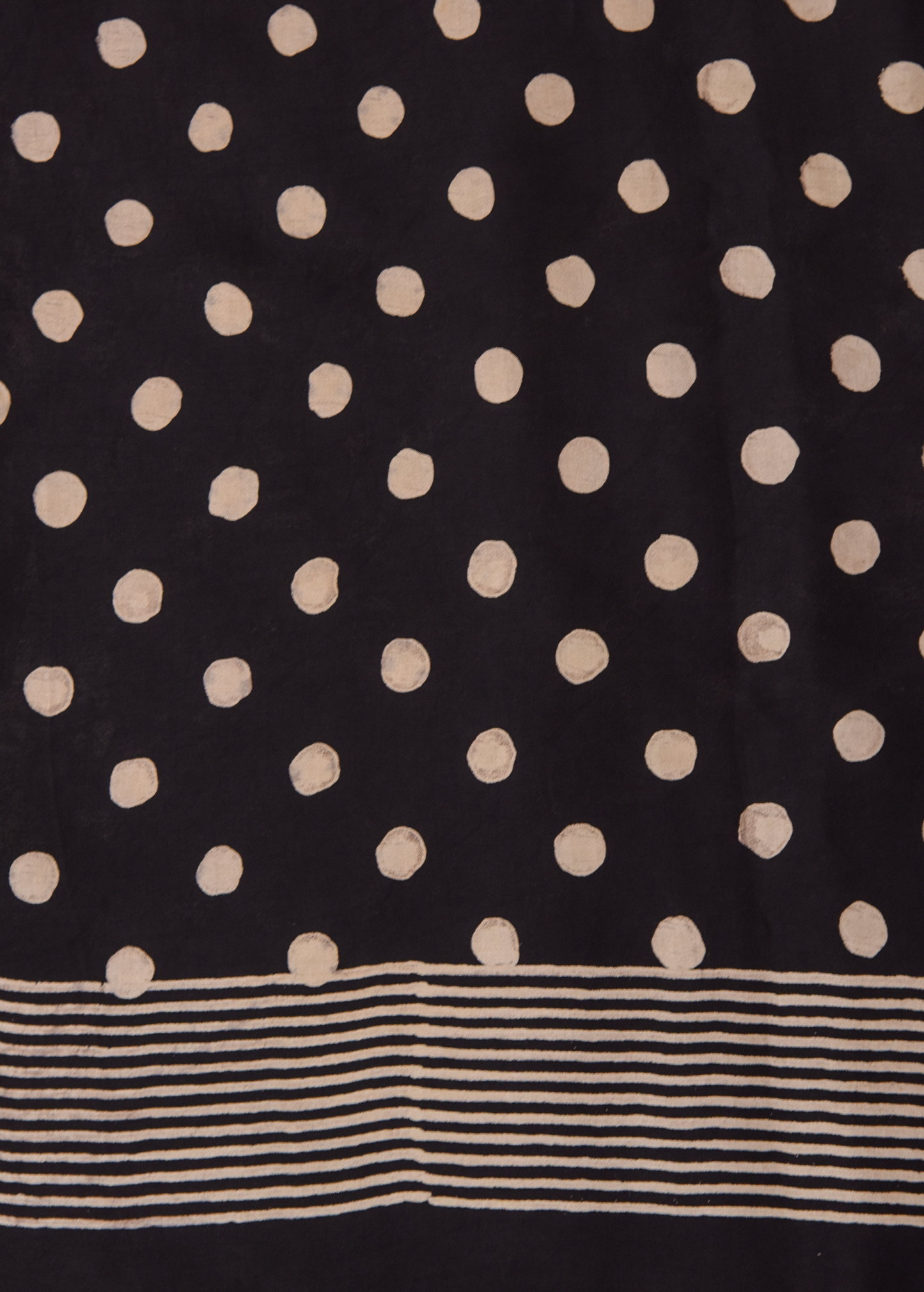 Black and White Crepe Printed Saree