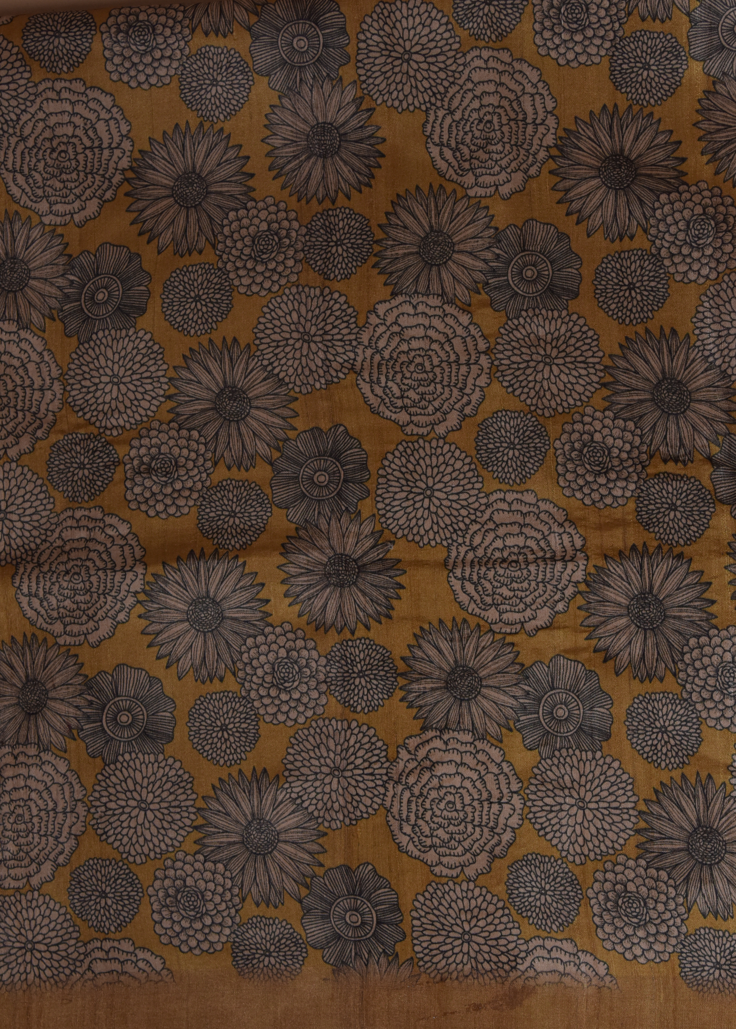 Multicoloured Tussar Printed Saree