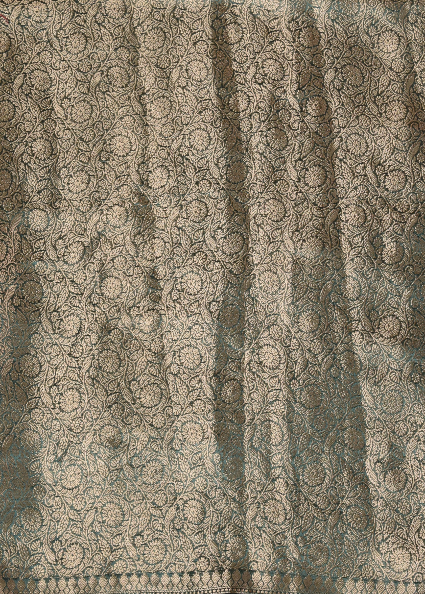 Green Chinia Silk Banarasi Saree
