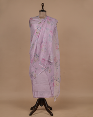 Moave Cotton Silk Dress Material