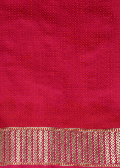 Pink Moroccan Silk Embroidered Saree