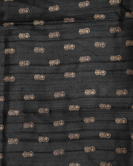 Black Tussar Printed Saree