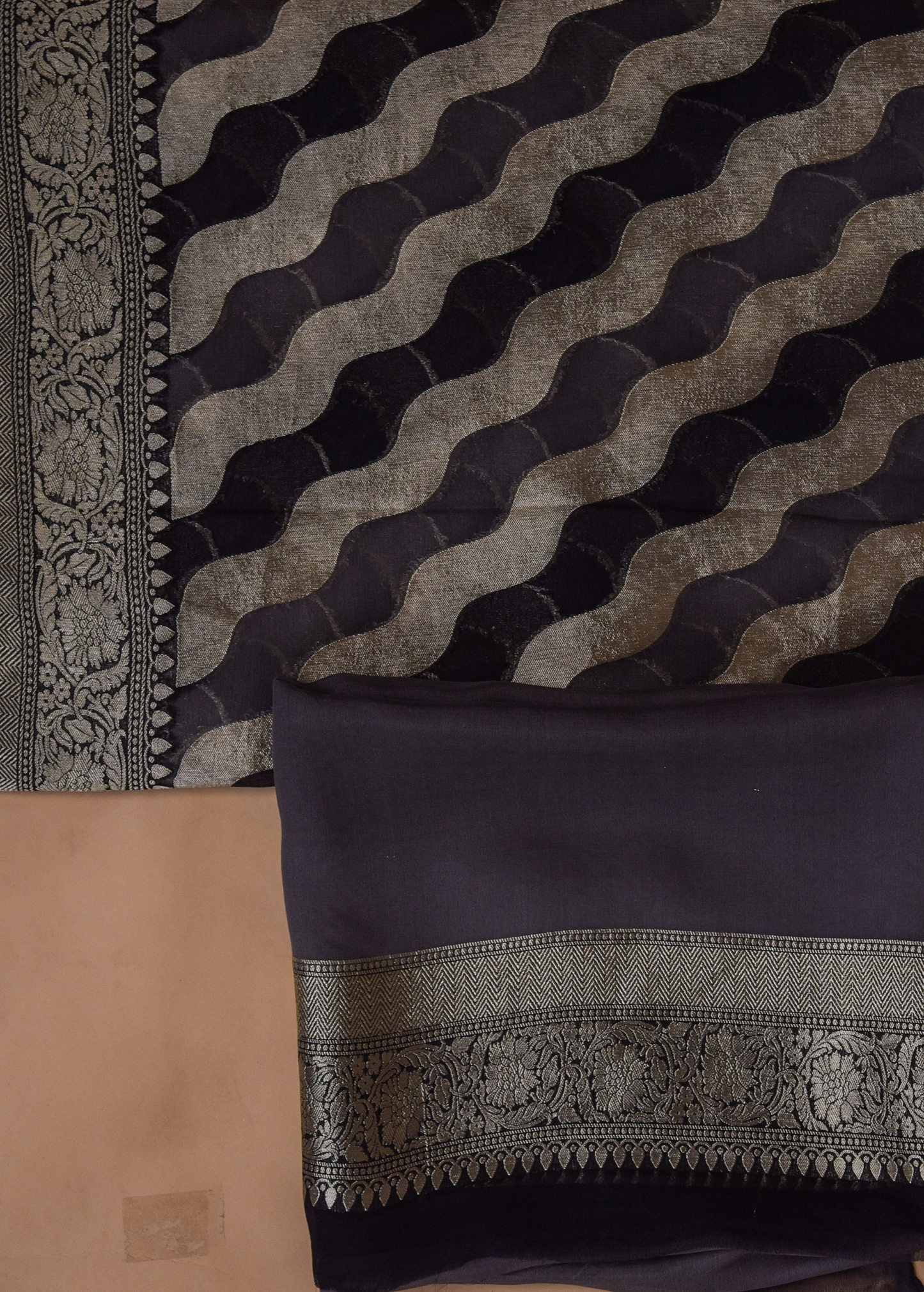 Black Georgette Banarasi Saree