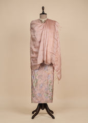 Pink Tussar Dress Material