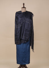 Blue Tussar Dress Material