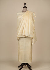 Yellow Chanderi Dress Material