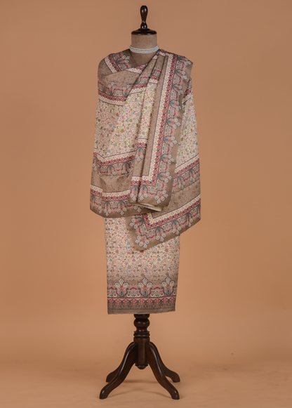 Multicoloured Pashmina Dress Material