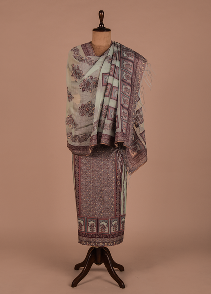 Multicoloured Mulmul Cotton Dress Material