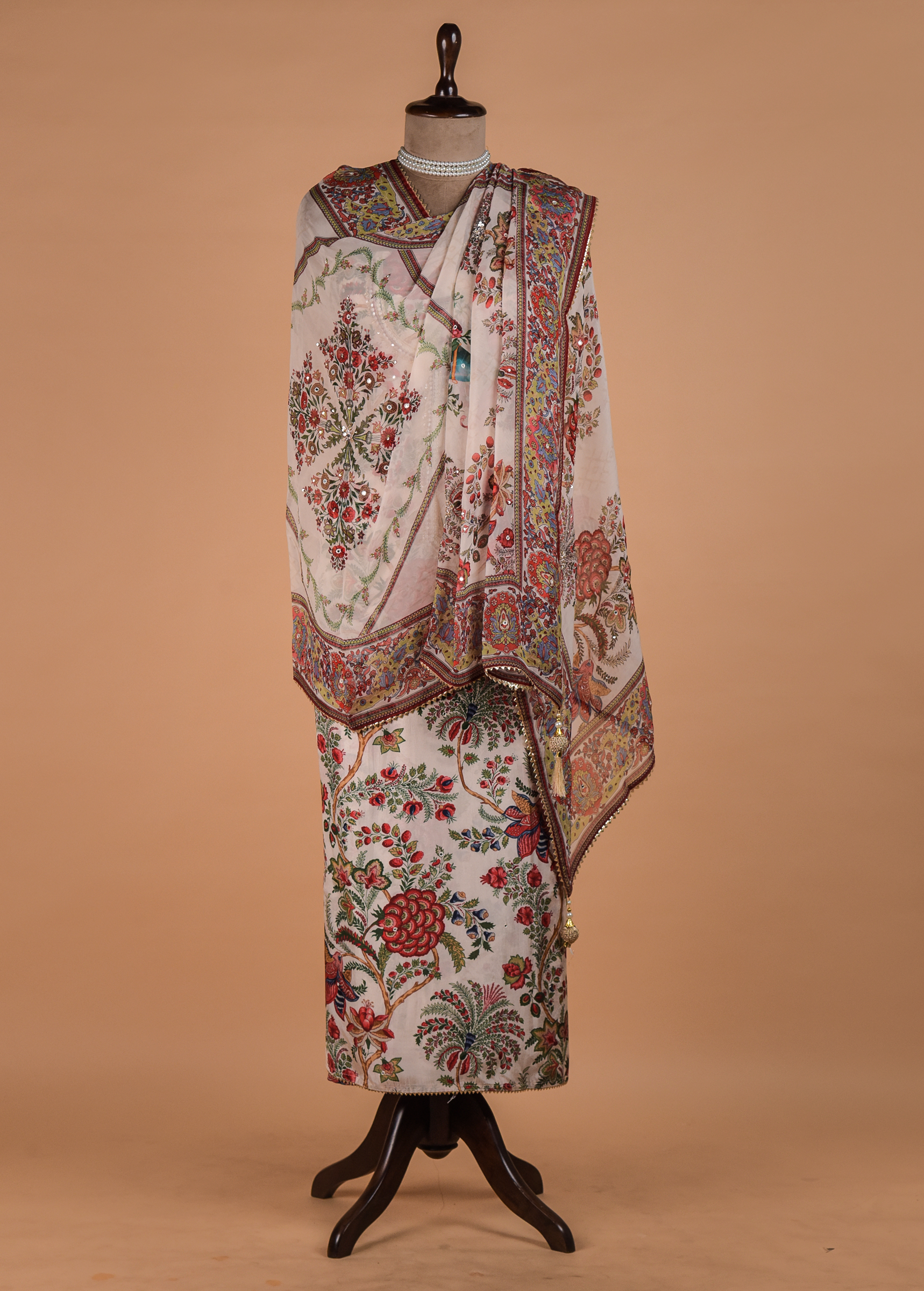 Multicolour Cotton Dress Material - Image 4 | Greenways Delhi