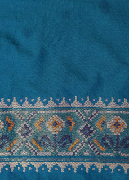 Blue Art Silk Patola Saree