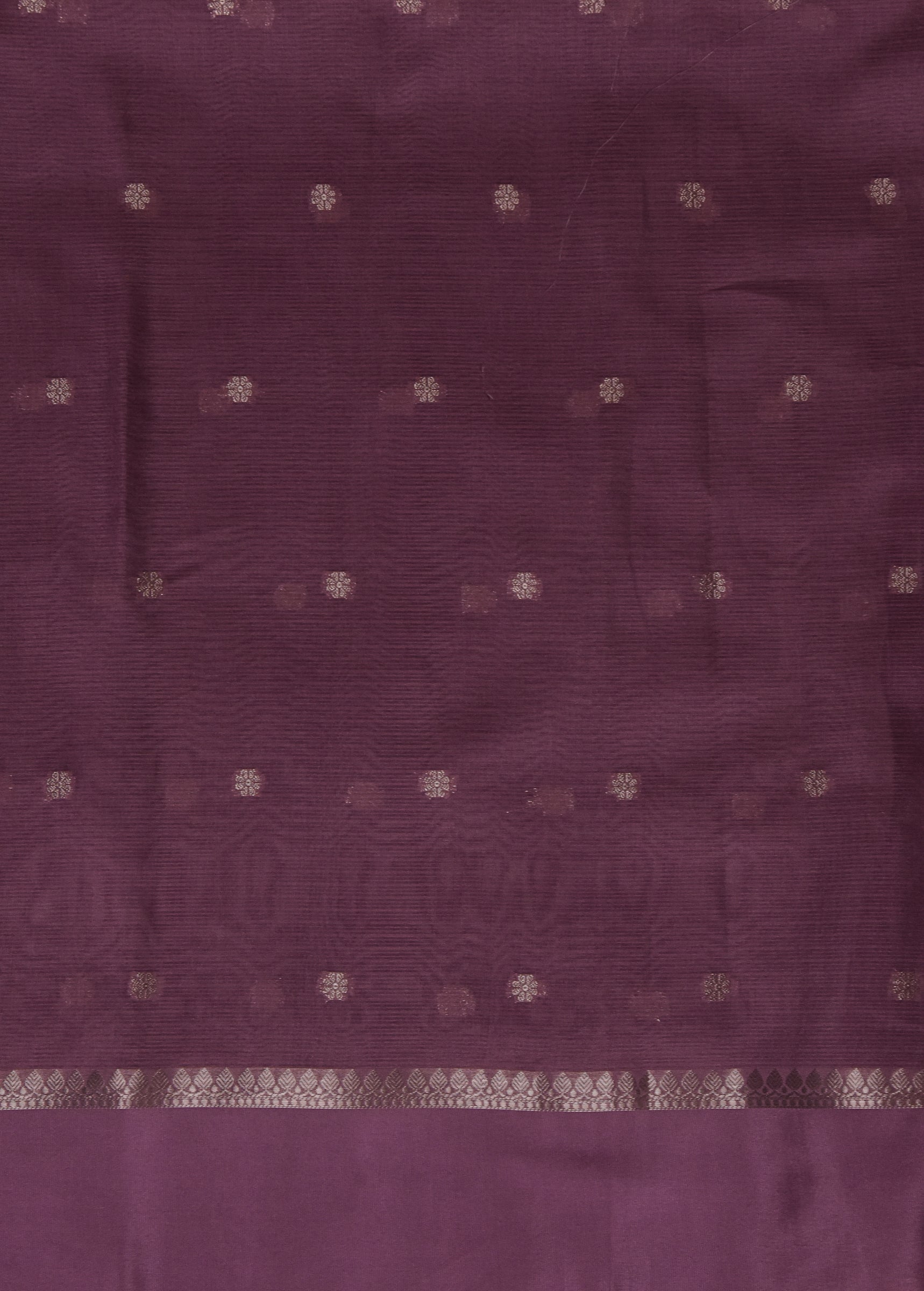 Purple Silk Kota Printed Saree