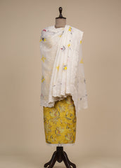 Yellow Cotton Dress Material