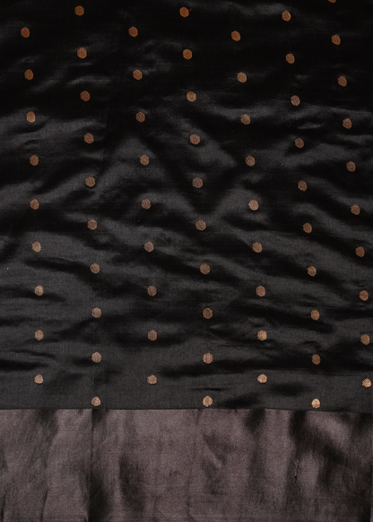 Black Silk Banarasi Saree