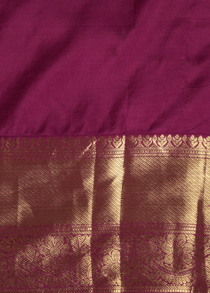 Purple Silk Kanjeevaram Saree