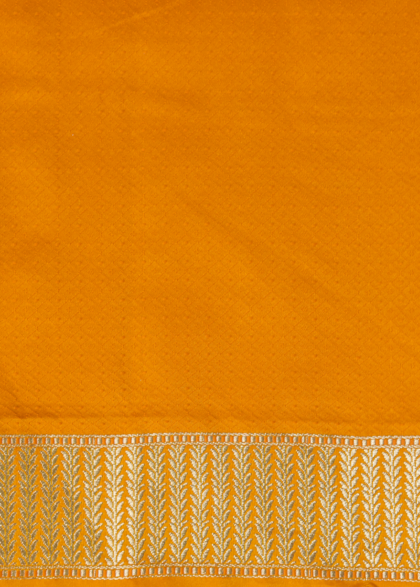 Yellow Moroccan Silk Embroidered Saree
