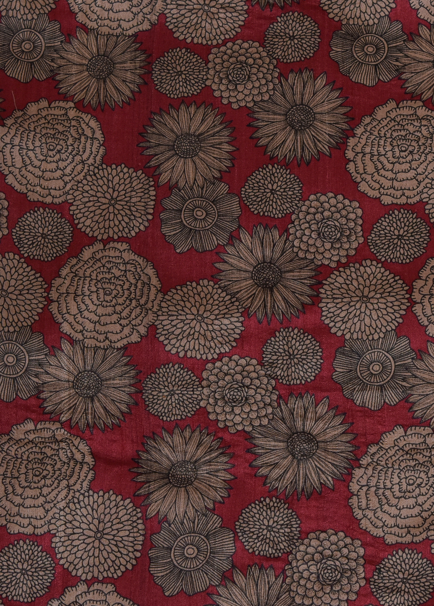 Multicoloured Tussar Printed Saree