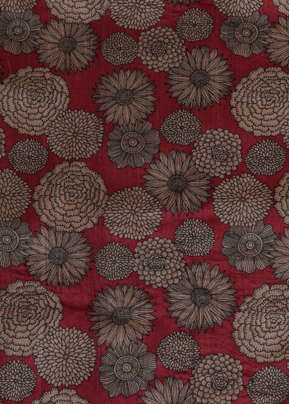 Multicoloured Tussar Printed Saree