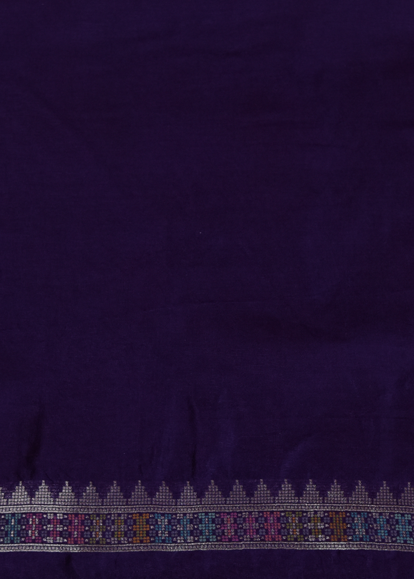 Purple Art Tussar Georgette Banarasi Saree