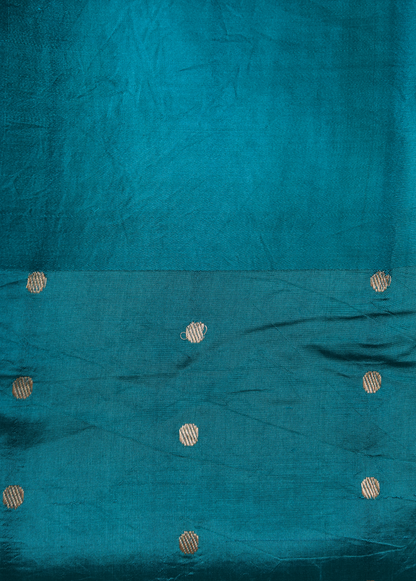Blue Silk Banarasi Saree